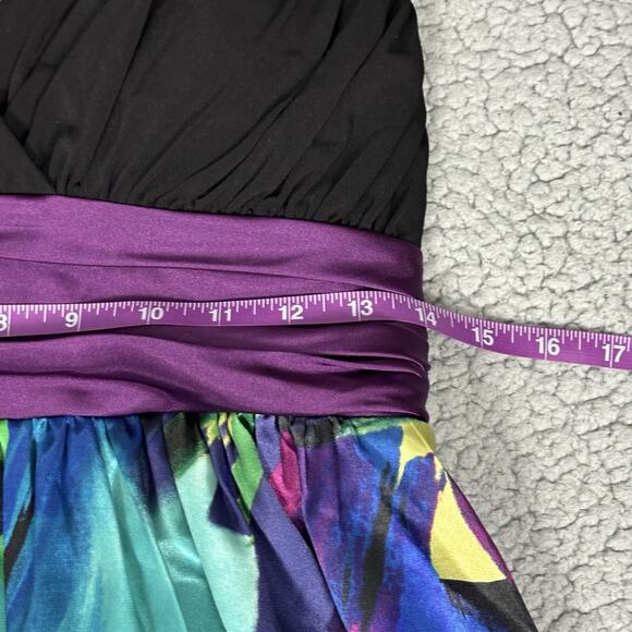 VTG Midi Babydoll Dress Empire Waist Women 14 Whimsigoth Holiday by Intrigue - Picture 8 of 15